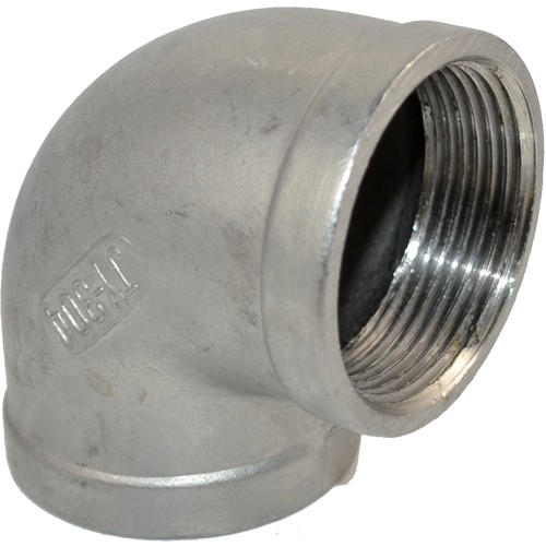1-1/2″ 90° Elbow Female to Female NPT Threaded Stainless Steel 304