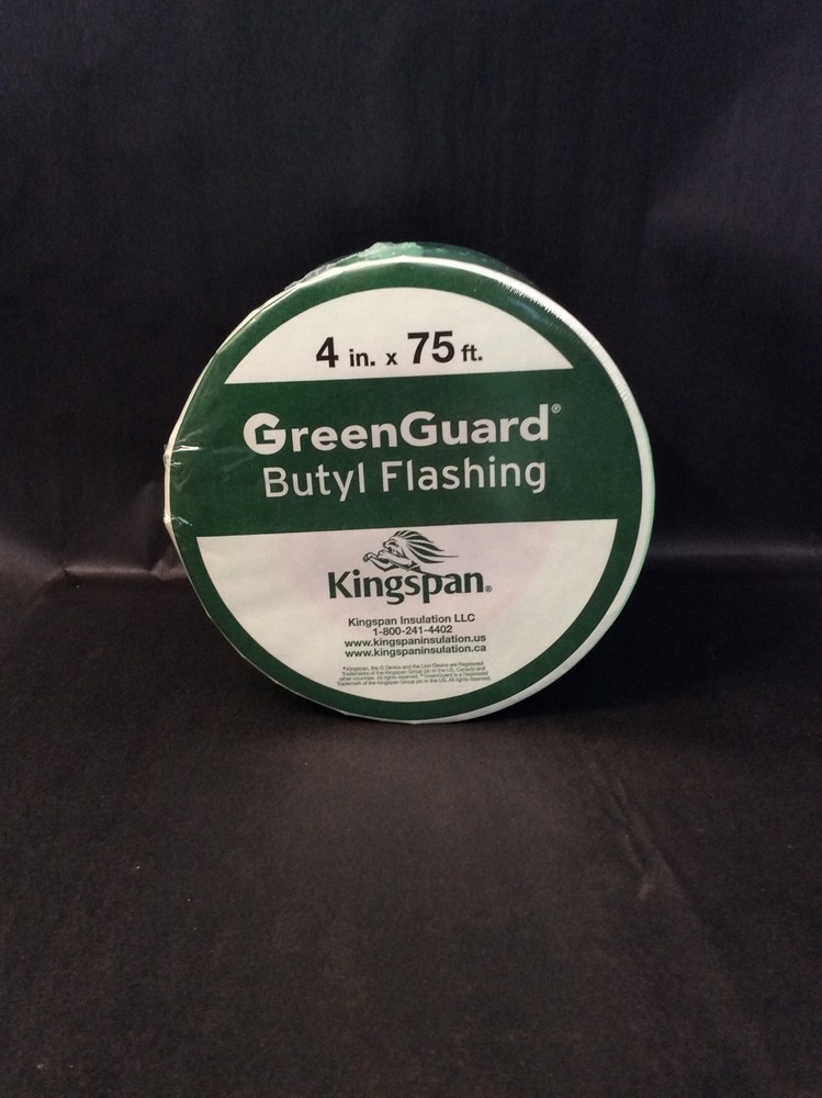 KingsPan 4in x 75ft Green Guard Butyl Flashing TBF04075