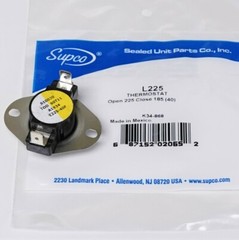 Supco L225-40 Heater Limit Thermostat Thermodisc Open On Rise