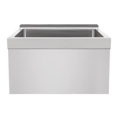 Mop Sink Stainless Steel Sink Commercial Wall-mounted Rectangular Sink w/ Drain