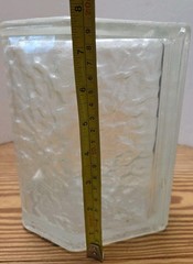 Vintage Art Deco Hexagonal Glass Blocks 7.75″×7.75″, Very Good