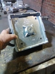 ROUGH CUT, Post Base, Anchored 8×8 Heavy Cast Aluminum MADE IN USA