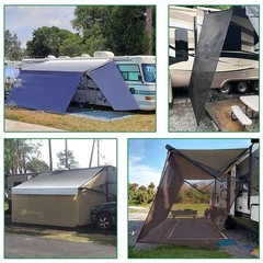 leaveshade RV Awning Side Sun Shade Screen (9’X7′) Mesh Screen Shade for Camp…