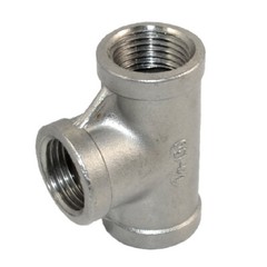 1/2″ inch in NPT Tee T 3 way Female Thread Pipe Fitting Stainless Steel SS 304
