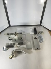 Falcon MA101 QN Passage/Closet Mortise Lock 630 Satin Stainless Napa Escutcheon