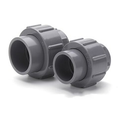 PVC Metric Plumbing Fittings Pipe For Aquarium Fish Tank Pond Solvent Weld Grey