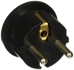 Ckitze USA to Europe, Germany, France, Russia Plug Adapter – Black or White