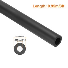 Pipe Insulation Foam Tube 9/16″ x 1″ 3ft Heat Insulated-15x25mm/Black