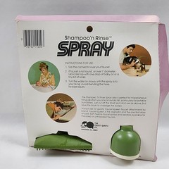 Vintage NOS Faucet Queen Shampoo’n Rinse Spray Brush No. 1100 Hairdresser Beauty