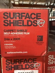 Surface Shields Carpet Shield Self-Adhesive Film 24” x 200’ NEW CS24200L