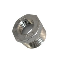 1″ to 1/2″ NPT threaded SS 304 HEX Reducing bush Pipe Reducer Fitting Adapter