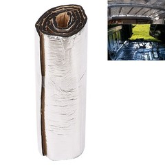 200x50cm Car Sound Heat Insulation Foam Mat 10mm Thickness Silver for Hood