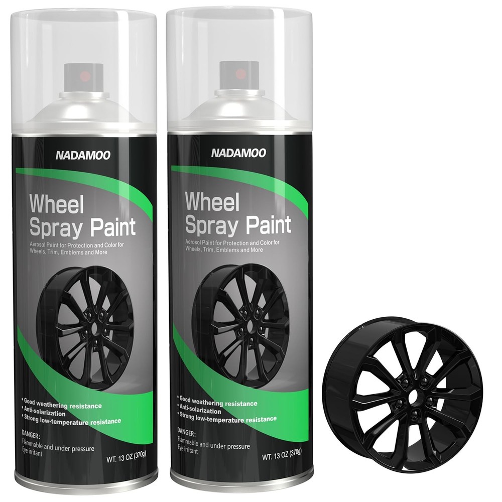 Aluminum Wheel Rim Paint Protective Clear Coat Satin Finish 2 Cans