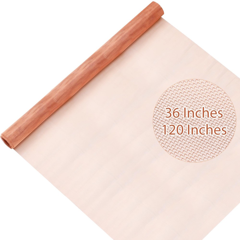 Therwen 36 Inch x 10 ft Copper Mesh 36 x 10 ft, as shown in the picture