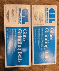 (2 Boxes Of 10) CRL 3″ x 21″ 80 Grit Portable Glass Grinding Belts (NOS)