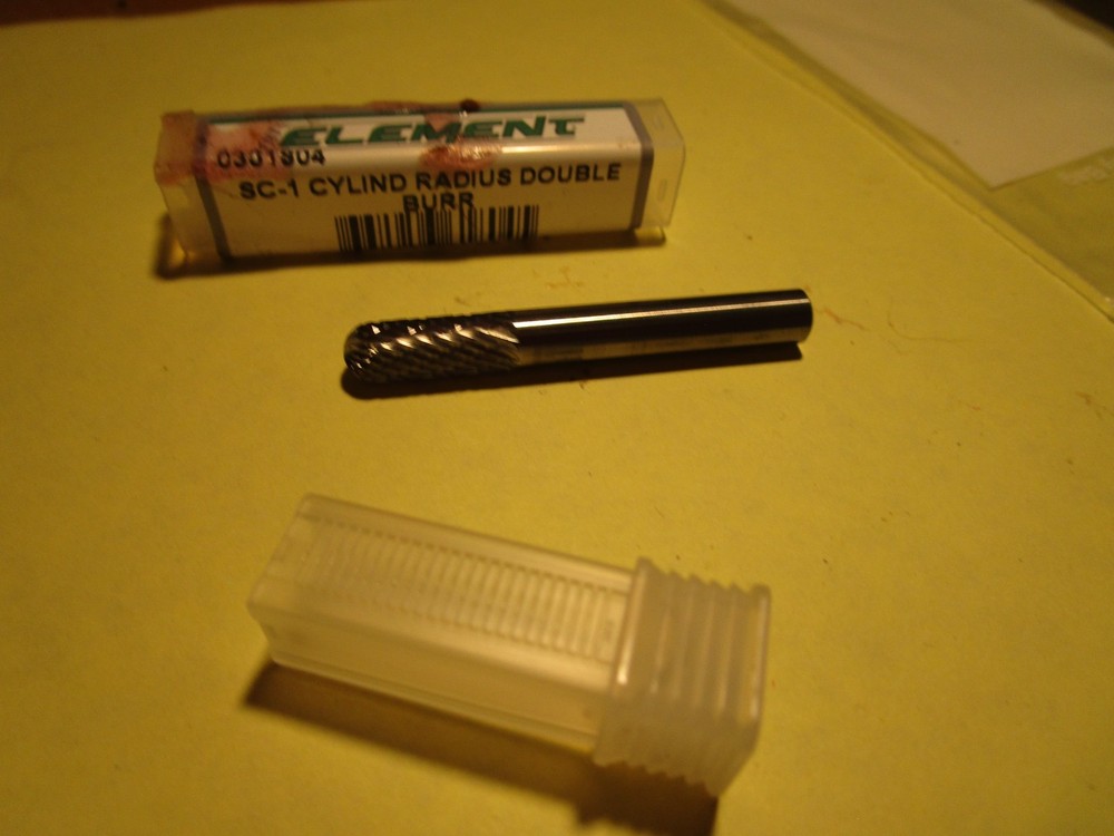 1/4″ x 5/8″ 1/4″ Shank Dia SC-1 Cylindrical – Ball Nosed Double Cut Carbide Burr