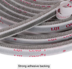 Felt Pile Weather Stripping 11/32 Inch X 3/16 Inch X 16 Ft, Sliding Windows and