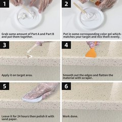 Marble and Granite Repair kit Porcelain Marble Stone and Quartz Countertops R…
