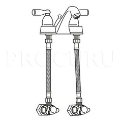 [10-Pack] PROCURU 16-Inch x 3/8″ Comp x 1/2″ FIP 16 Inch, Stainless Steel