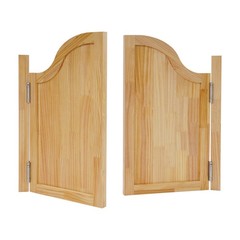 Modern Partition Door Log Color Swing Solid Wood Doorfor Shop Entrance Partition