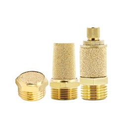 Pneumatic Brass Silencer Exhaust Muffler Filter Silencer Air Line Fitting M5-3/4