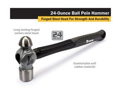 Titan 63016 24oz Ball Pein Hammer, Forged Steel Head, 13.5″ Sho… FAST USA SHIP