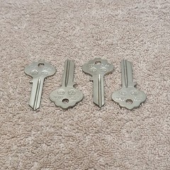 Ilco X1054WA Key Blanks (Lot Of 4) Made In USA Locksmith NOS