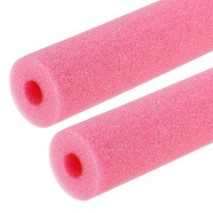 2pcs 1″ ID 4FT Pipe Insulation Foam Tube 2.56″ OD Tubing Cover Rose Red