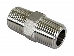 High Pressure Steel Fitting 1/8″M x 1/8″M Hex Pipe Nipple Connector 5000 psi