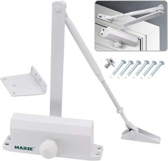 Hold Open Door Closer Applies Regular,Top Jamb Mounting,Adjustable Automatic Siz
