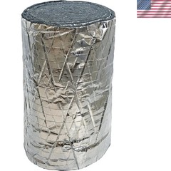 Foil Backed ‘No Itch’ Cotton Insulation Wrap – 12” x 1” x 15’ For Ducts