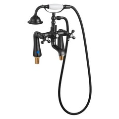 Deck Mount Clawfoot Tub Faucet with Handheld Shower, Oil – Rubbed Bronze, 360°