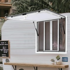 Aluminum Alloy Food Truck Concession Window with 4 Screen Windows 36×36 Inches
