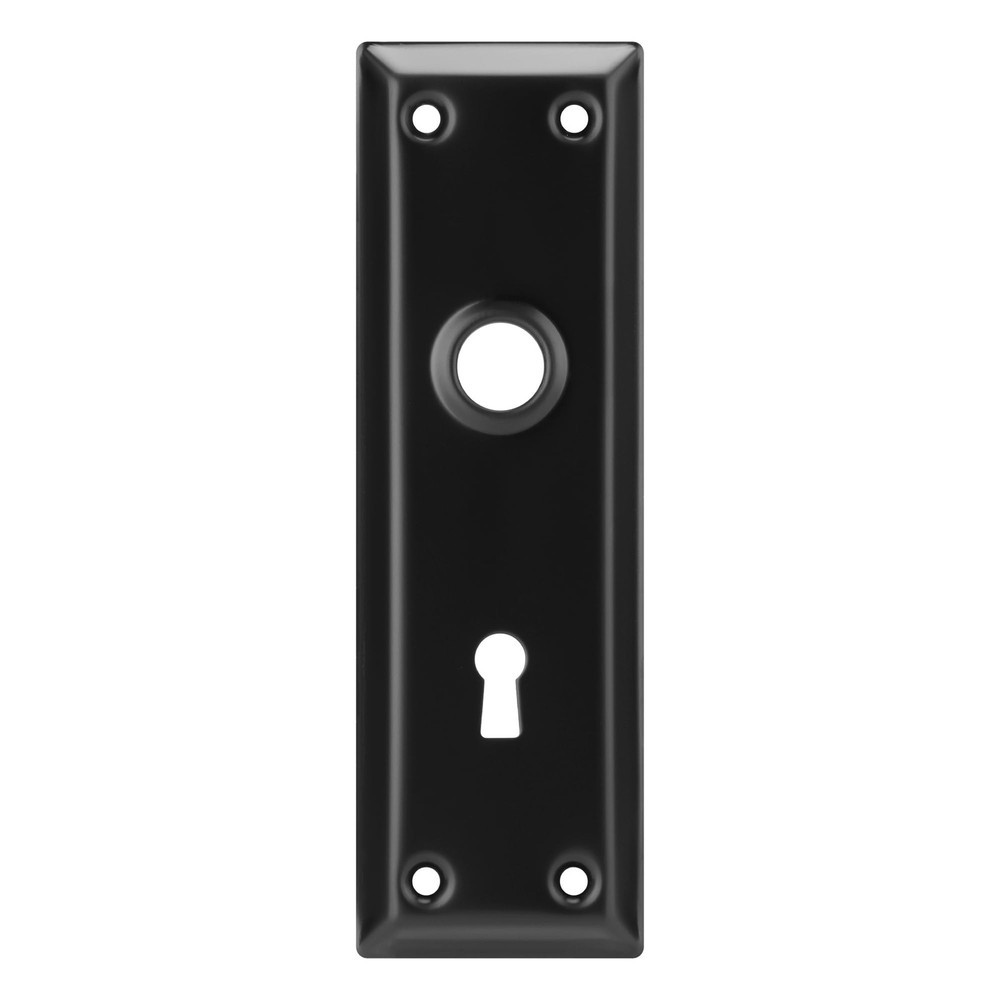 2 Pack Mortise Lock Door Knob Plates for Interior Doors, Old Style Mortise Do…