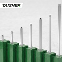 TAISHER 2PCS Stainless Steel Pipe Fittings, 1/4″ NPT x MNPT 2pcs, Silver