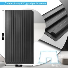 Art3d 12-Pack PVC Drop Ceiling Tiles，24x48in Glue up Ceiling Tile，Cover 96 sq.ft