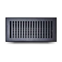 Prima Decorative Hardware Floor Register 4″ x 10″ – Cast Aluminum Black