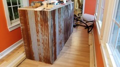5 pcs 3′ x 2′ Rustic Reclaimed Corrugated Sheets Barn Roofing Metal Tin Basement