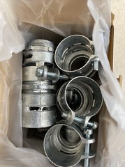 Box of 10 1” NEER Straight Squeeze Connectors Die Cast Squeeze type Cat # SC-100