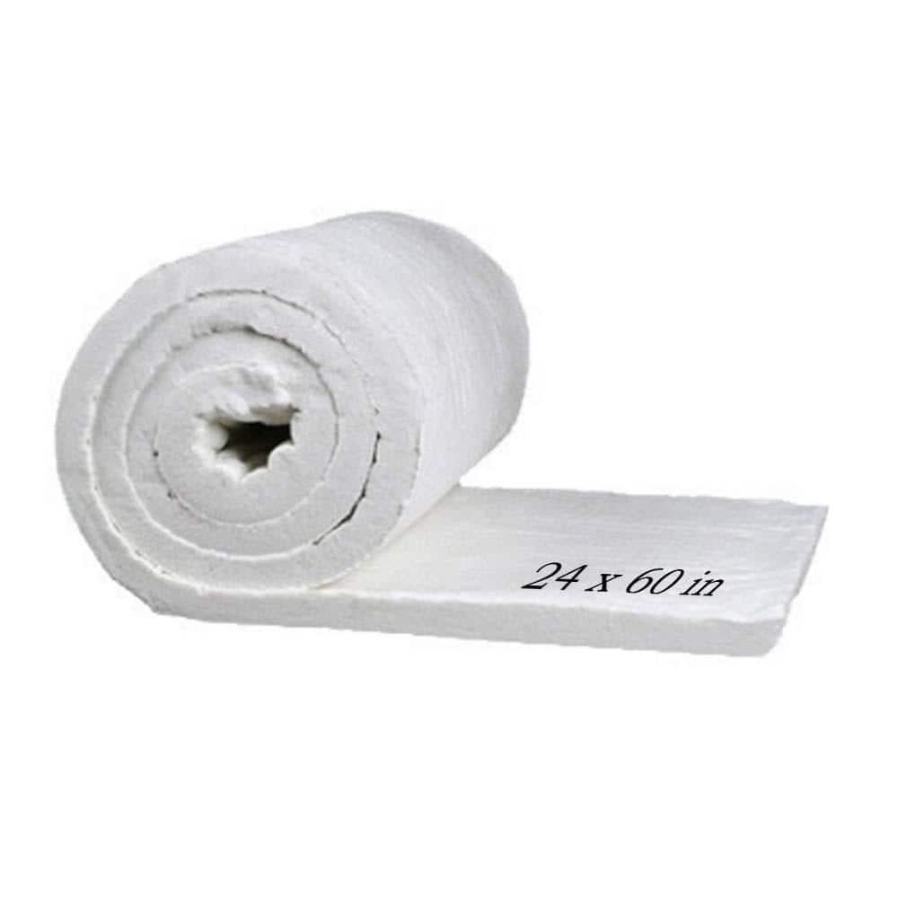 Ceramic Fiber Blanket Fireproof Insulation 24×60 1in 2400F Furnace Stove