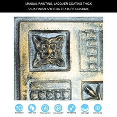 Reclaimed ceiling tiles, Interior decorative panel, PL65 Bluish gold 10pcs