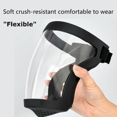 Full Face Paint Dust Shield Mask, Anti-Fog, Heavy Duty Safety Gear, Transparent