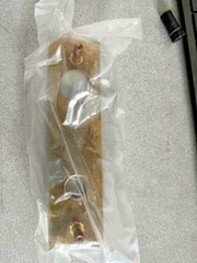YALE ACCENTRA ” E ” 88-208-605 OUTSIDE ESCUTHEON POLISHED BRASS