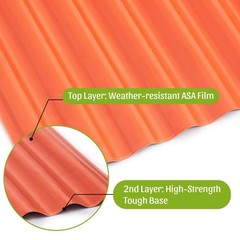 25 Pcs Flexible Roof Panels Cut-to-Size DIY Shed Patio Roofing 0.04″ Waterproof