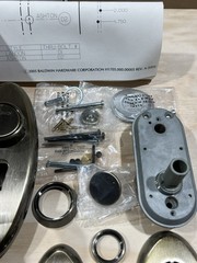 Baldwin 85345-050-2RFD Full Dummy Kit Landon Series Satin Brass-Black Finish NOS