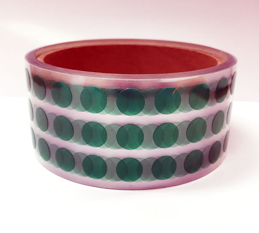 Powder Coating Masking High Temp Green Polyester Dots 3.25″ – 400F