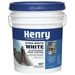 4.75 Gal. White Elastomeric Roof Coating Flat RV Trailer Rubber Roof Mobile Home