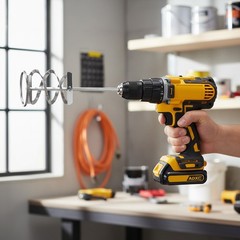 Heavy-Duty 17-Inch Drill Mixer Attachments for Paint, Cement & Epoxy