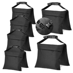 6 Packs Sandbags, Heavy Duty Sand Bags with 12 PE Bags, Sand Bags with Buckle…