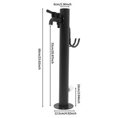 2-Outlets Outdoor Water Column Faucet Floor Mount Column Faucet Garden Faucet